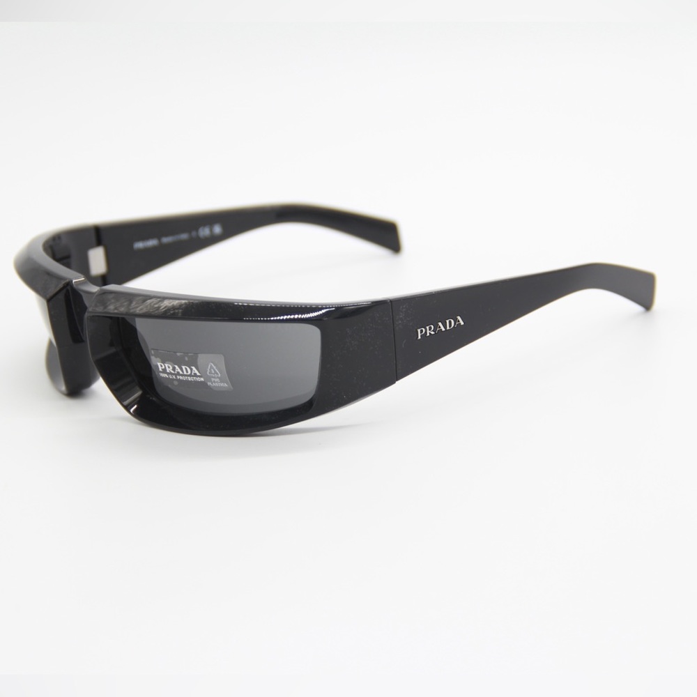 NEW PRADA PR25YS 1AB5S0 RUNWAY SUNGLASSES PRADA PR 25YS BLACK EYEWEAR SPR 25Y - Picture 4 of 14
